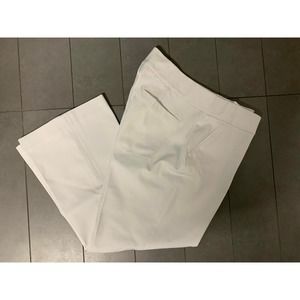 Spanx women pants 1X white On-The-Go kick flair pants